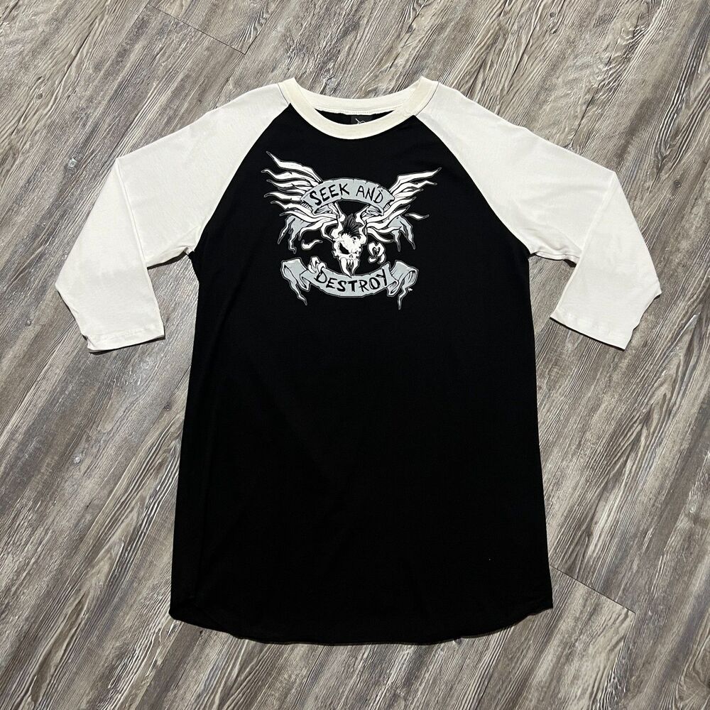 Metallica Seek & Destroy 2008-2009 Tour Raglan Shirt L Made USA